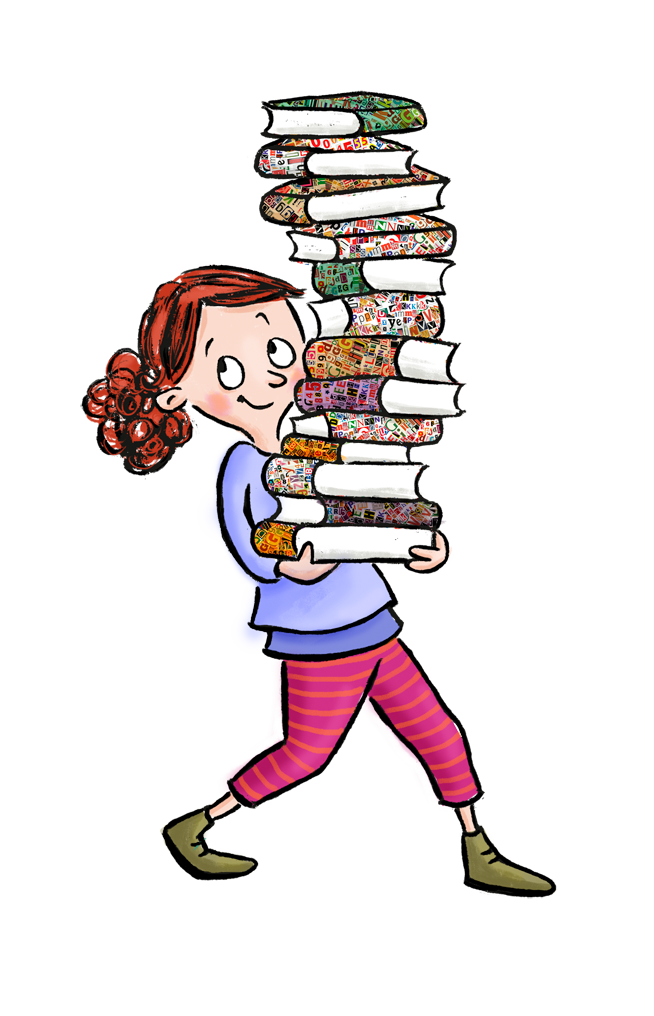 Mädchen Bücherturms.png